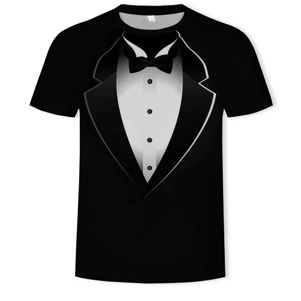 3D Summer Fashion Two-Piece Men's Short-Sleeved T-shirt- Multi-A M 3D Summer Fashion Two-Piece Men's Short-Sleeved T-shirt- Multi-A M