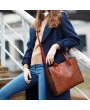 Women's Handbags - Women Three-piece Set Vintage Faux Leather Handbag Shoulder Bag Wallet