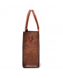 Women's Handbags - Women Three-piece Set Vintage Faux Leather Handbag Shoulder Bag Wallet