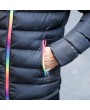 Bomber Jackets - Men's Padded Winter Coat Collar Colorful Zipper Hooded Jacket Korean Slim Casual Jacket Tide